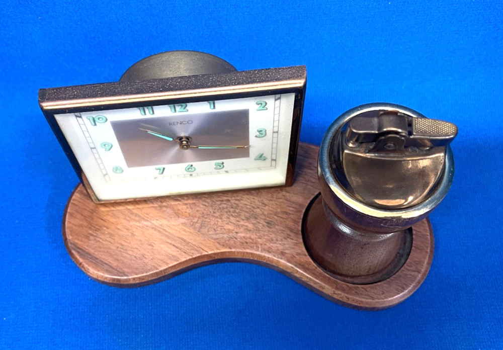 Vintage Renco Clock With Lighter Working