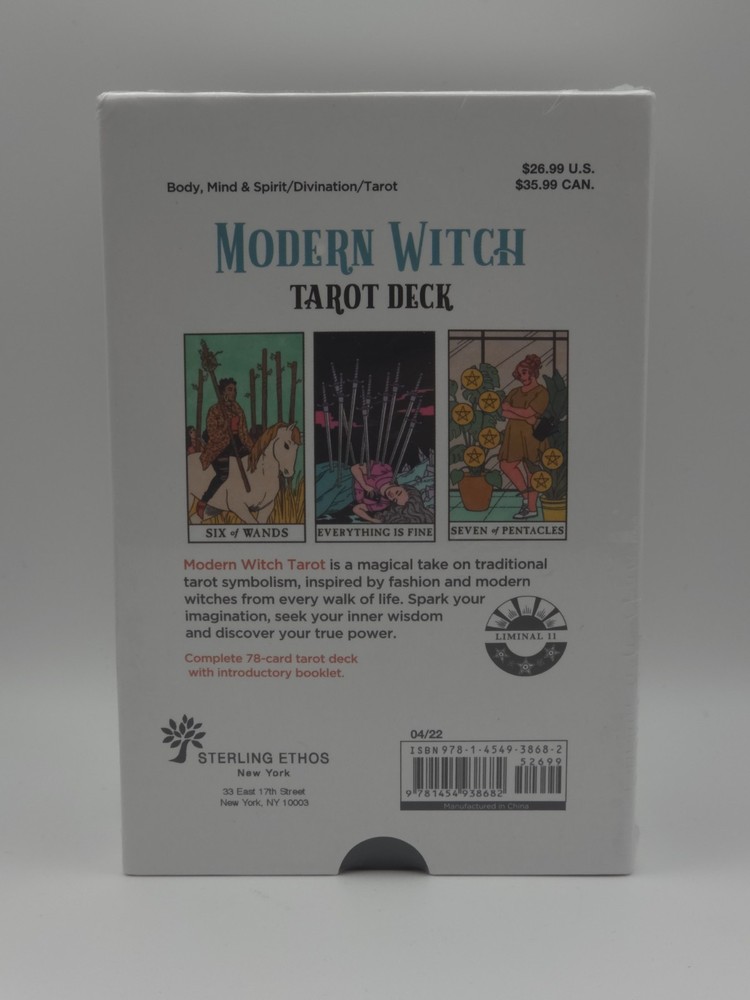Modern Witch Tarot Deck By Lisa Sterle, Complete Deck & Booklet