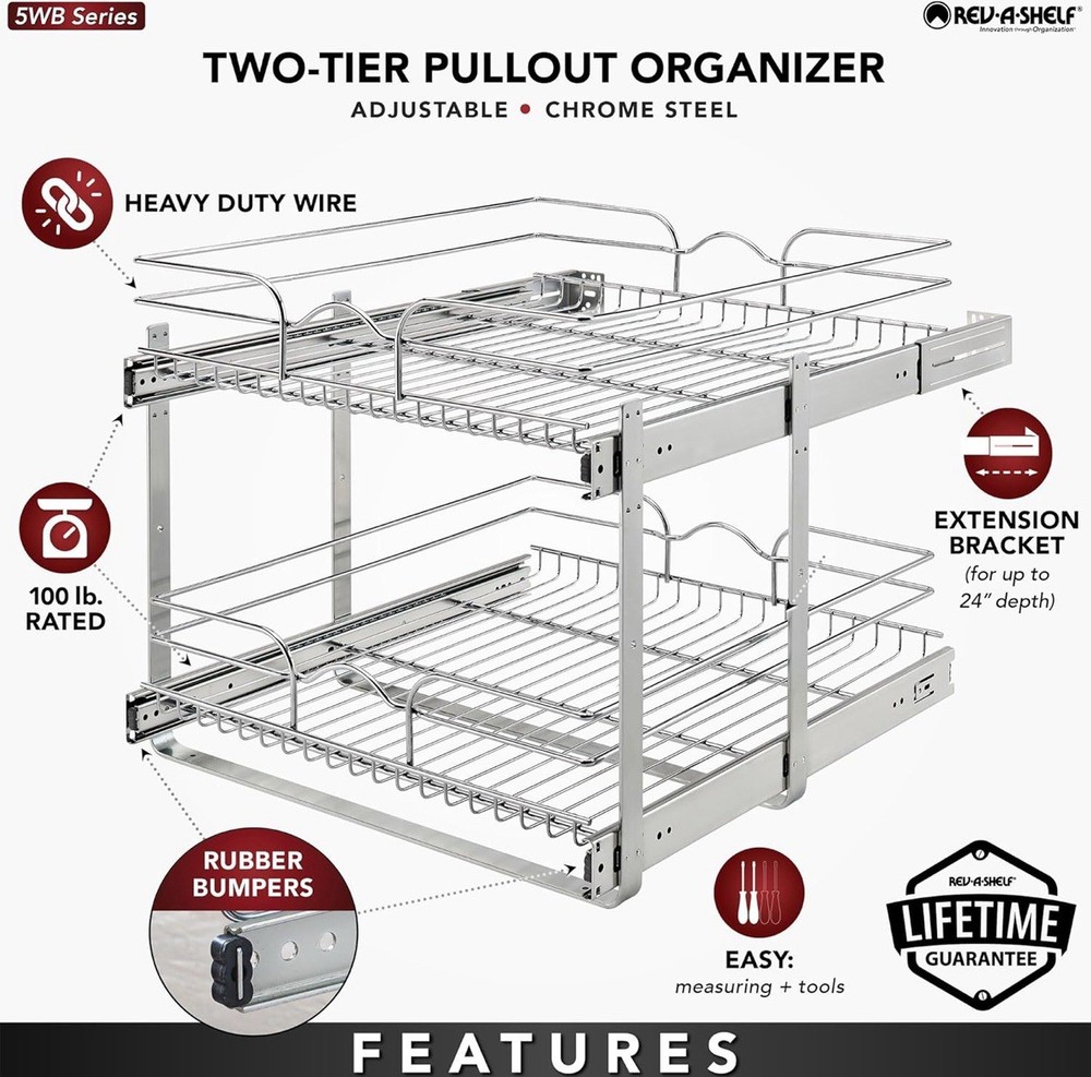 PULL OUT SPICE RACK ORGANIZER FOR CABINET