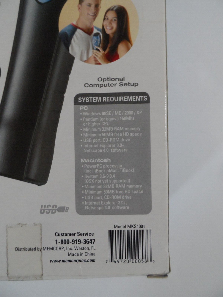 Memorex Star Singer Plug & Play Karaoke Microphone
