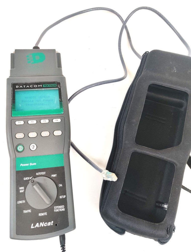 Datacom Technologies LANcat System 6 Cat 5 Cable Tester Analyzer