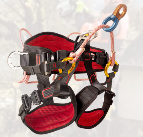 Climbing Half Body Harness Rope Arborist Saddle Tree Bridge Caving Rescue CE