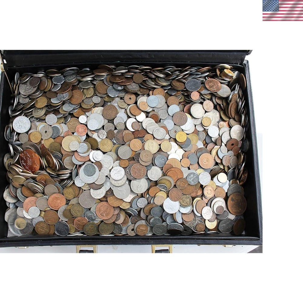 Over 50 DIFFERENT World Coins 1/2 Half Pound Grab Bag