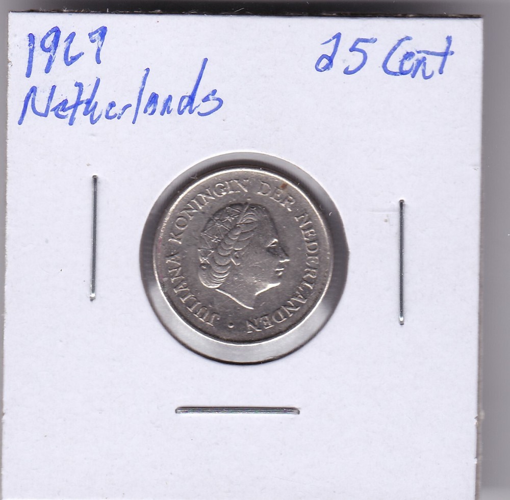 1969 Netherlands 25 Cent