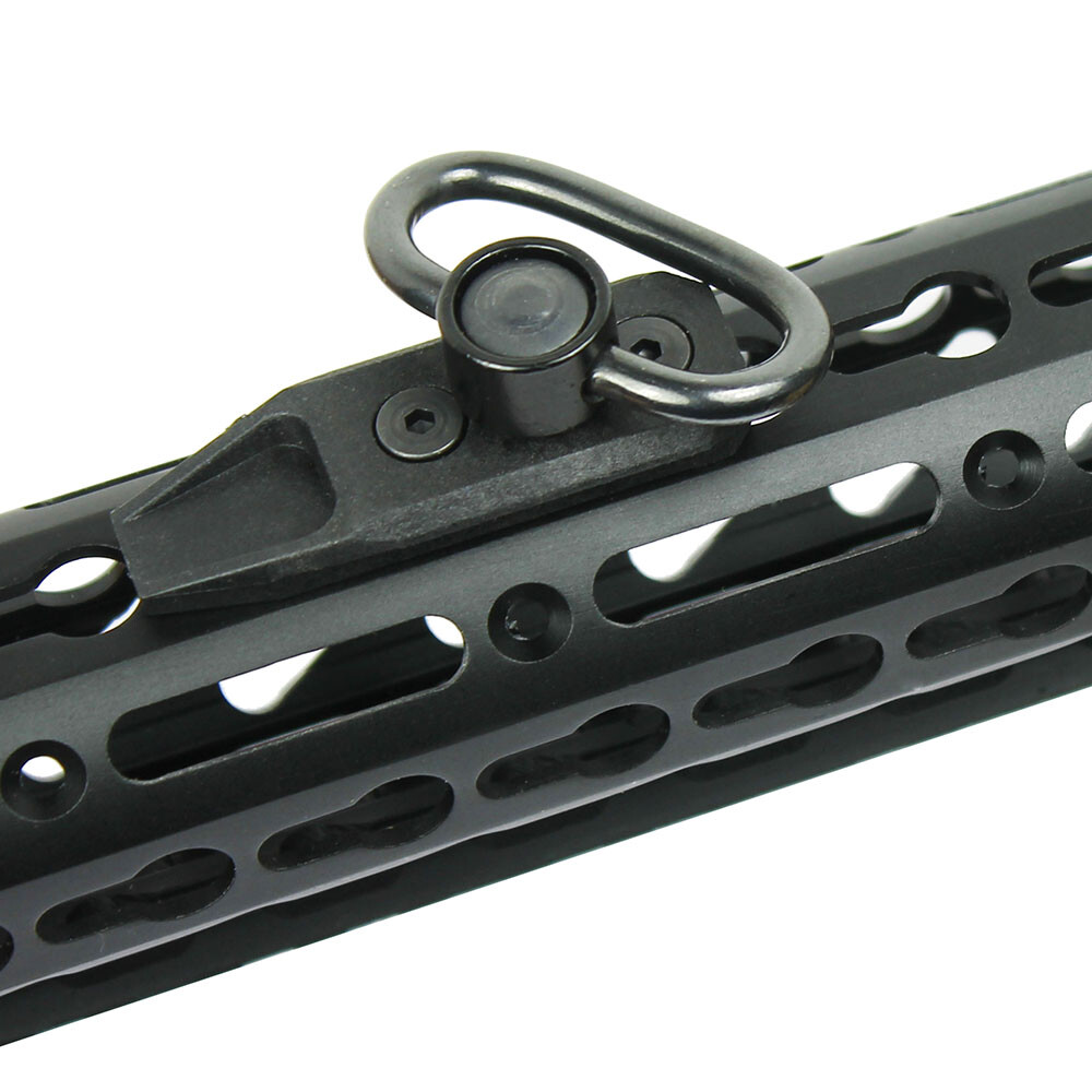 Tactical QD KEYMOD Sling Swivel Mount / Rail Section - Push Button QR