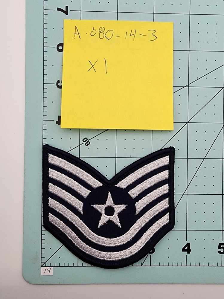 United States Air Force Technical Sergeant Patch Crest Badge 3.5