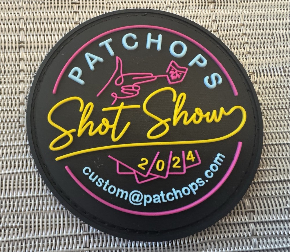 3M Patchops PVC V BACK PATCH Shot Show 2024 Quality Tactical Patch Ops Colorful