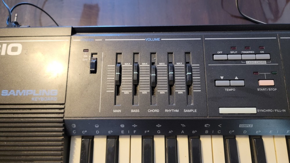 Casio SK-2100 Sampling Keyboard, Vintage Casio Sampling Keyboard