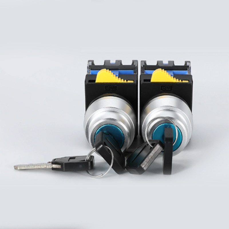 22mm Security Key Switch Lock Power Locks Rotary Switch On/Off 2/3 Position