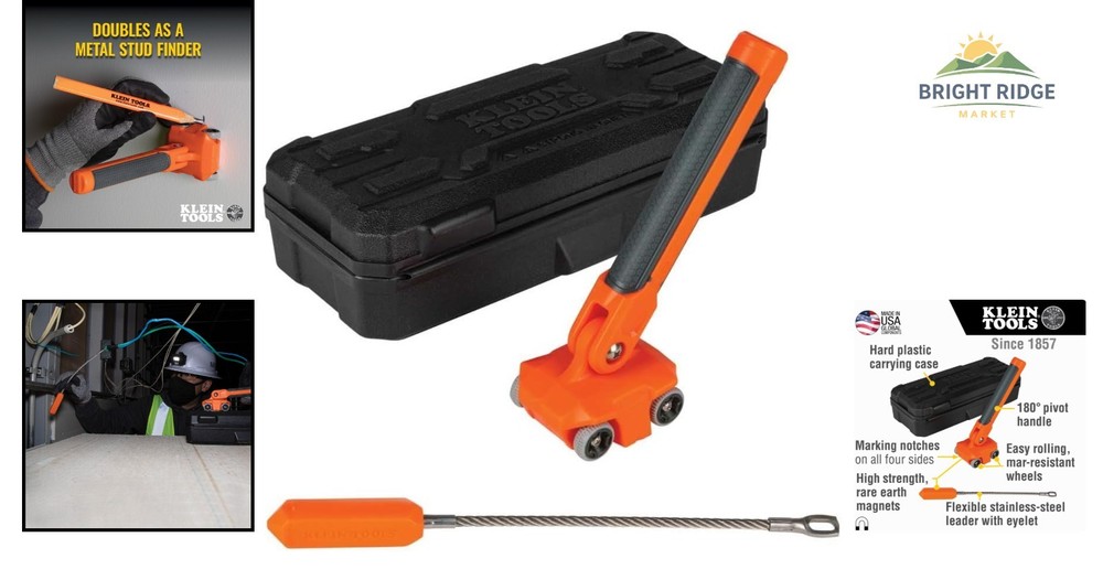 Magnetic Wire Puller with 180-Degree Pivot Handle for Enhanced Maneuverability