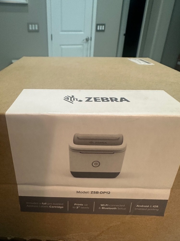 Zebra Bluetooth Wireless Barcode Label Printer ZSB Series Compact ZSB-DP12