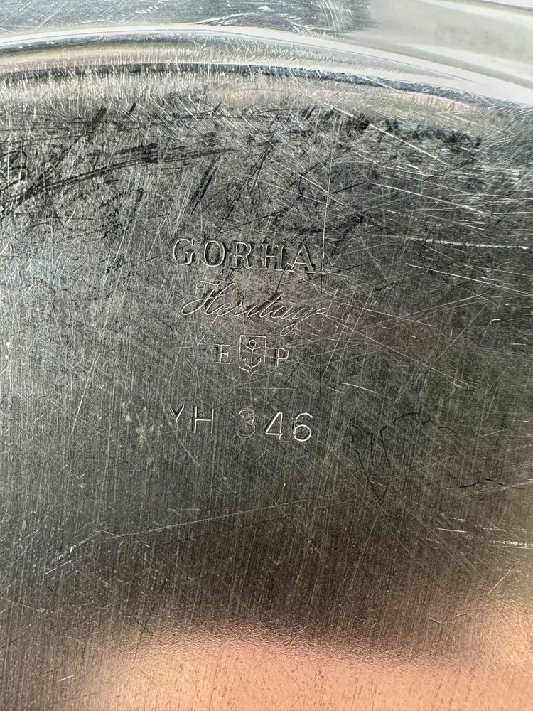 Gorham Heritage YH346 Silverplate Covered Serving Dish 11.5" With Lid