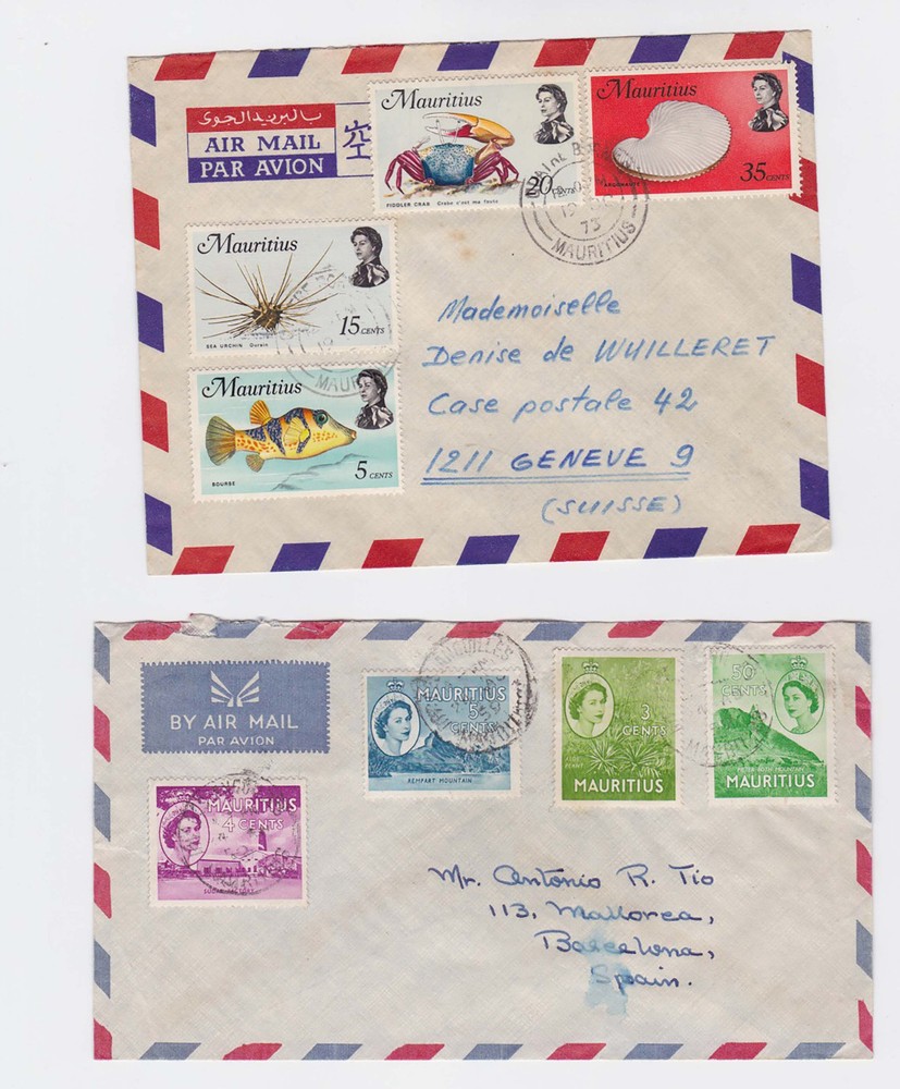 mauritius 1959,75 two different covers    l2035