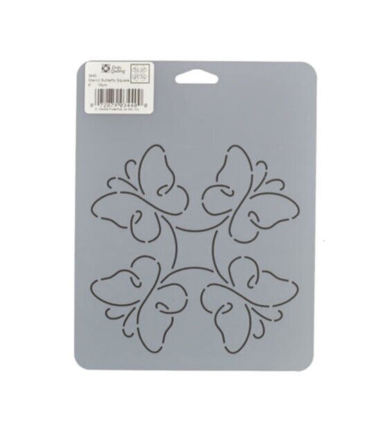 Stencil Butterfly Square
