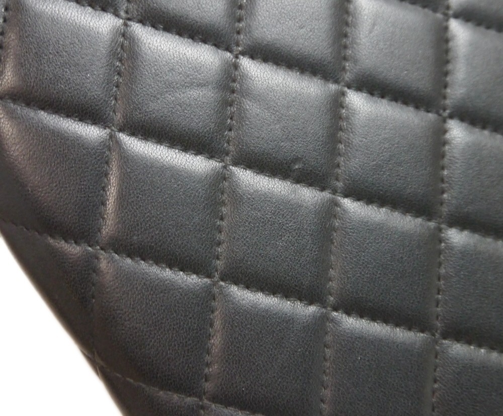 Authentic CHANEL Notebook cover lambskin COCO mark Leather #4174