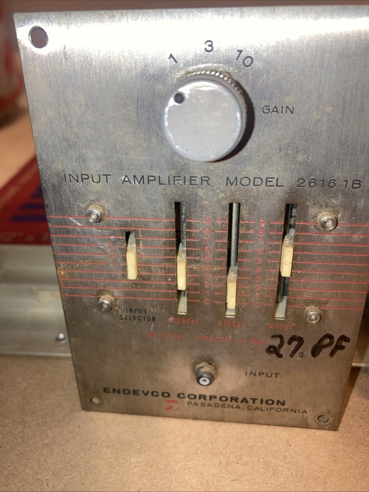 ENDEVCO Corp. Input amplifier Model 2616 1B. Used Parts