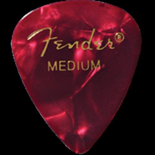 Fender Red Moto Medium Picks, 12pk