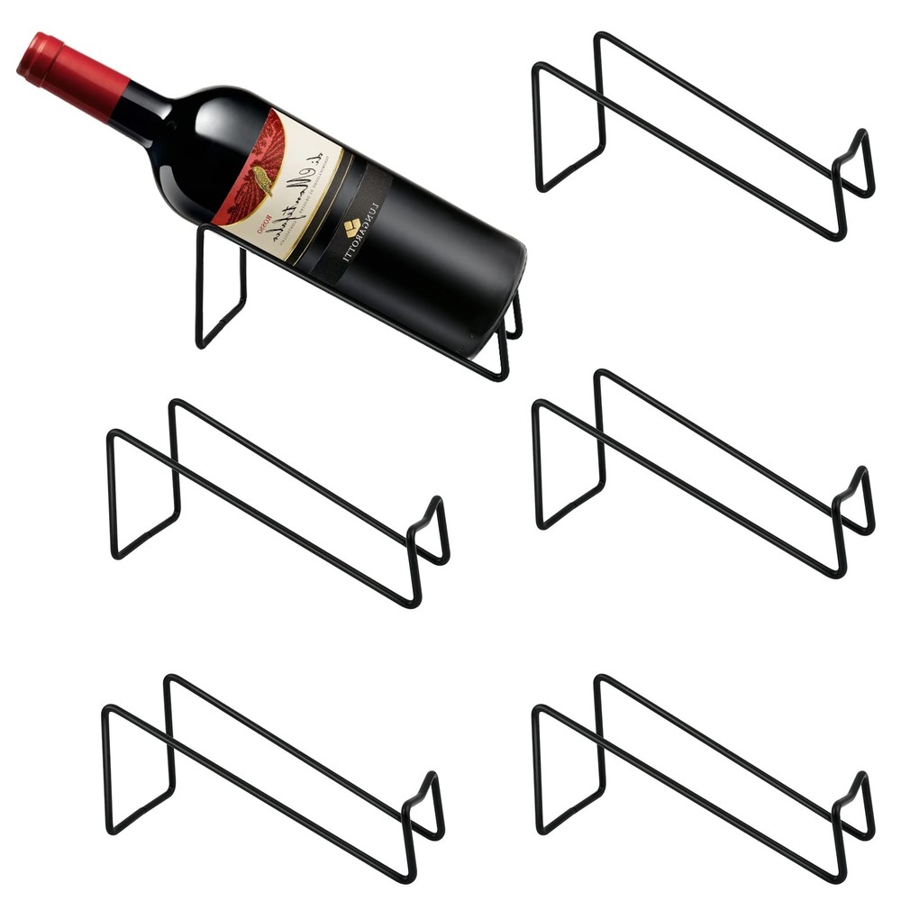 6PCS Wine Bottle Rack Single Wine Holder Stand for Tabletop Display Simple St...