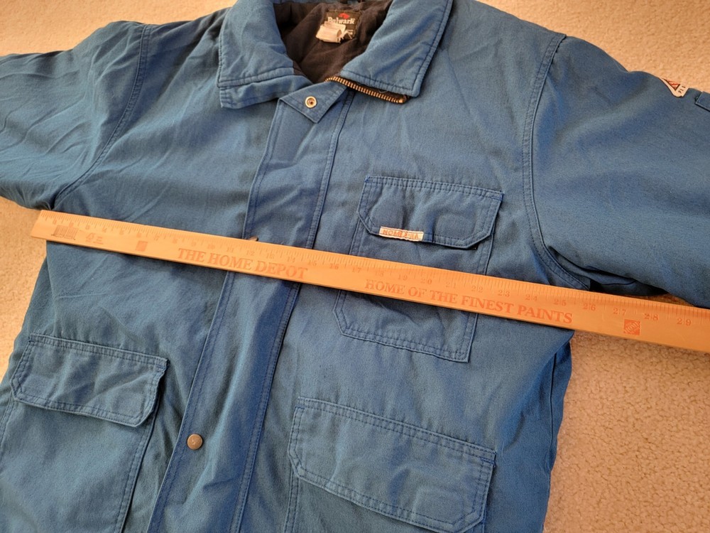 Bulwark Protective Apparel NOMEX IIIA Flame Resistant Jacket Blue Size Large