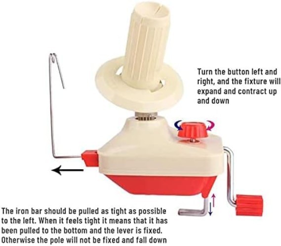 Transform Yarn Hanks into Cakes - Swift Table Top Yarn Winder - Portable Design
