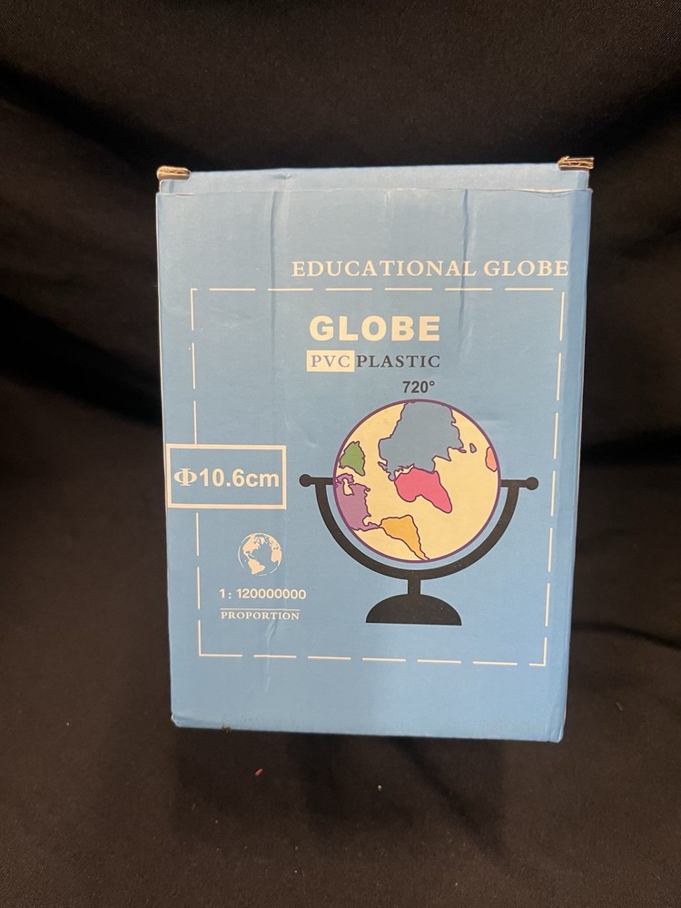 Desktop 10.6cm diameter educational world globe