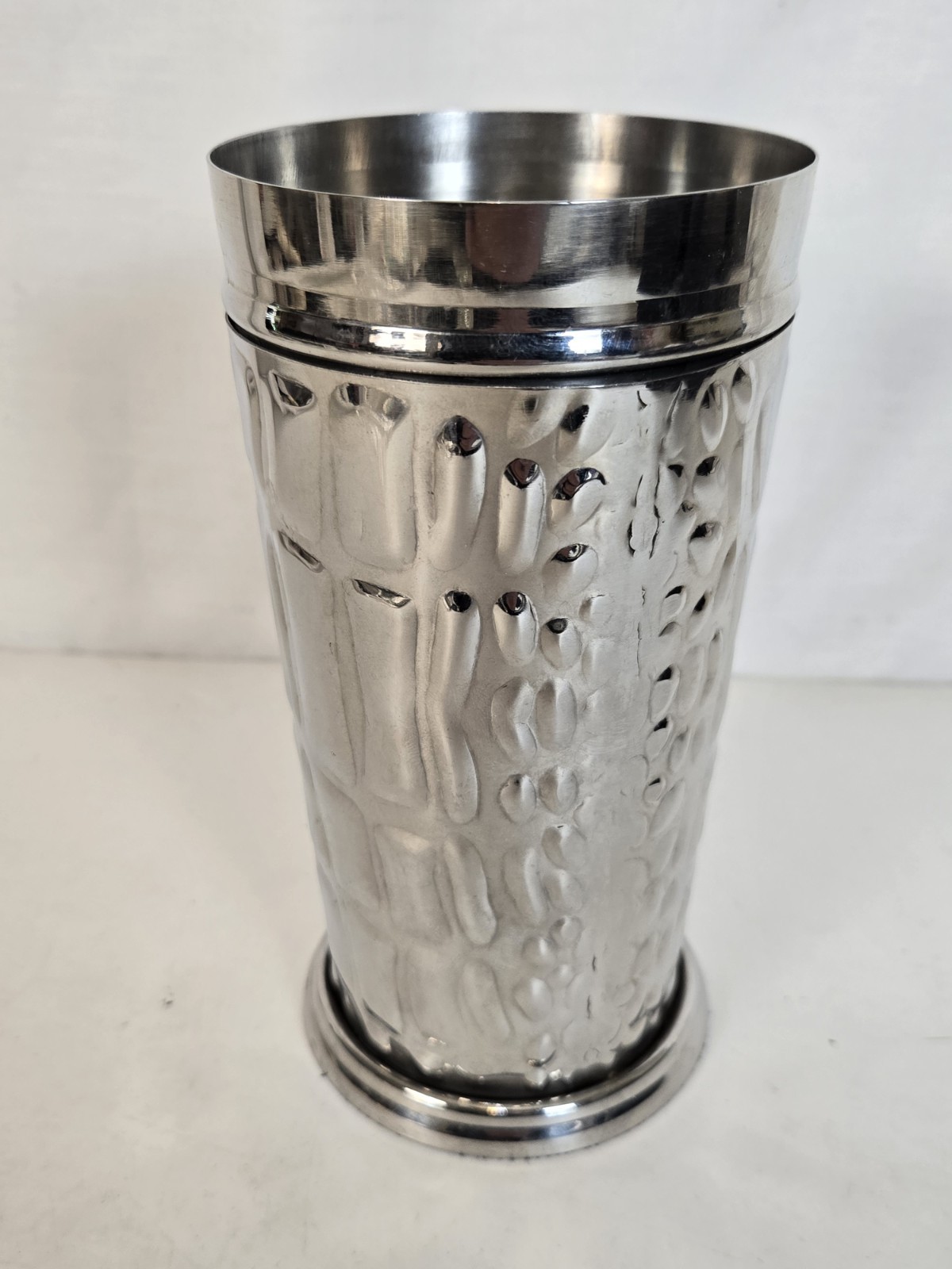 Ralph Lauren Barware Martini Drink Shaker Crocodile Pattern Stainless Steel Cup
