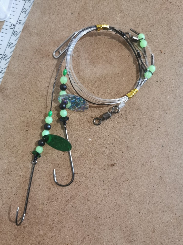 1x 2 hook flapper Sea rig Amnesia & Koike classic hooks