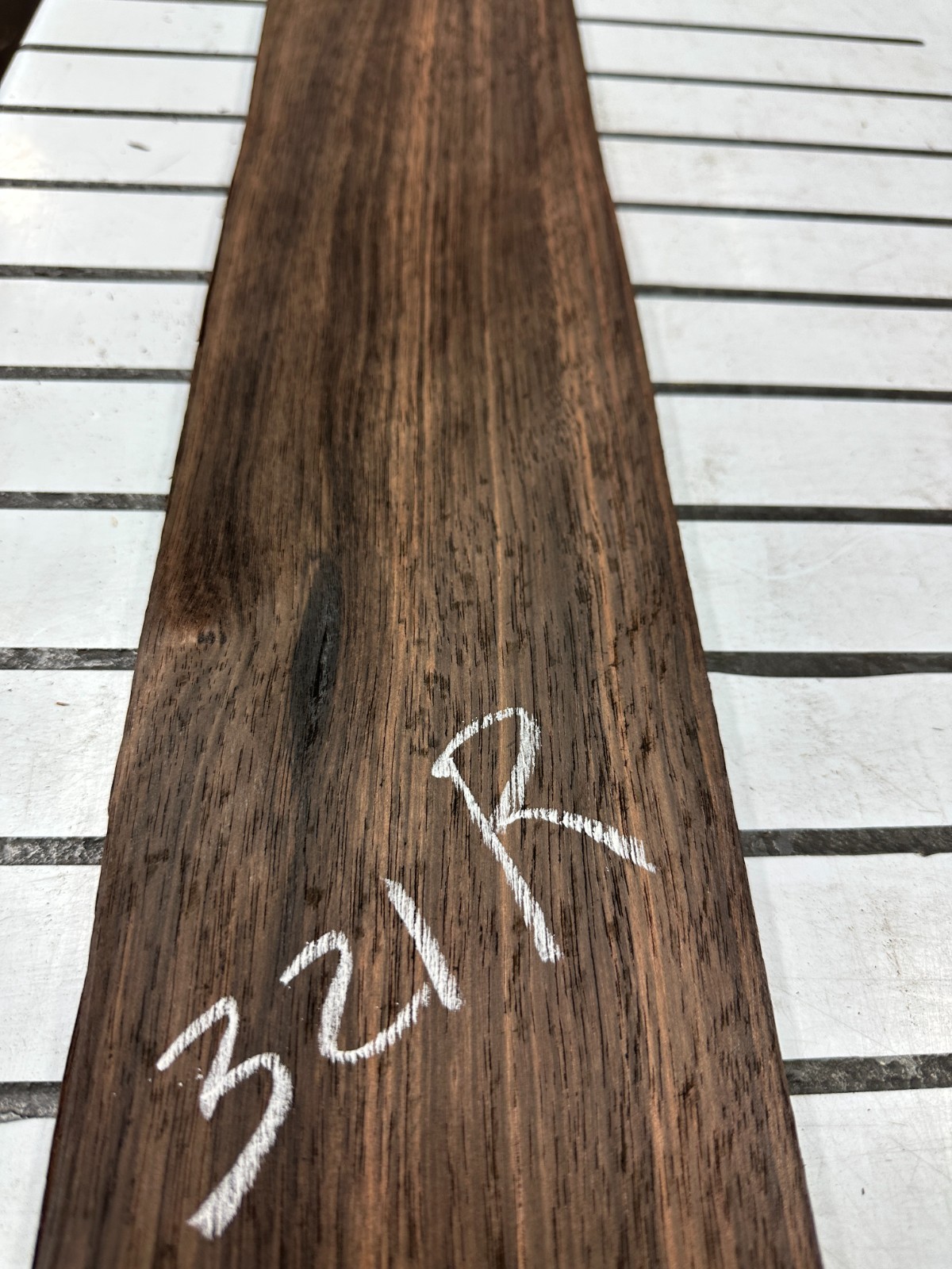 Ebony Raw Wood Veneer 2 sheets 50'' x 4'' 321R