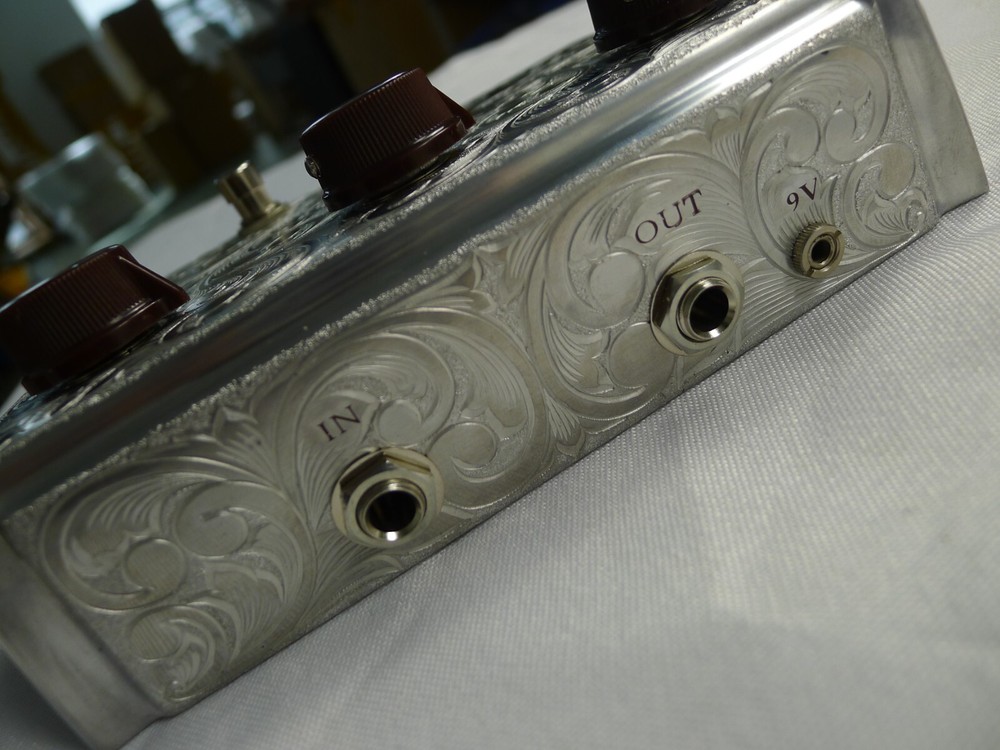 Professional Overdrive Boost Effects Pedal Completed.Hand Carved