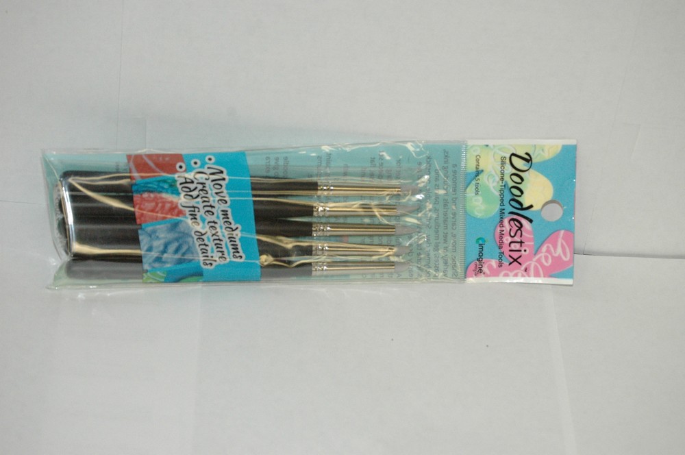 Imagine Crafts Doodlestix Silicone Tipped Mixed Media Tools 5 Tips Set