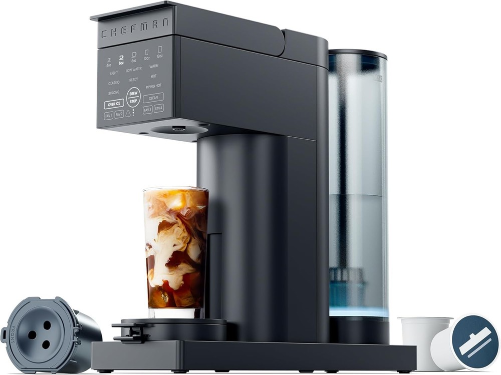 Caffeinator Single Serve Coffee Maker Brew Kcups & Grounds Drip Coffee Machine