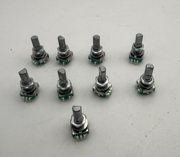 9 pcs Rotary Encoder Switch EC11 Audio Digital Potentiometer with Handle 20 mm