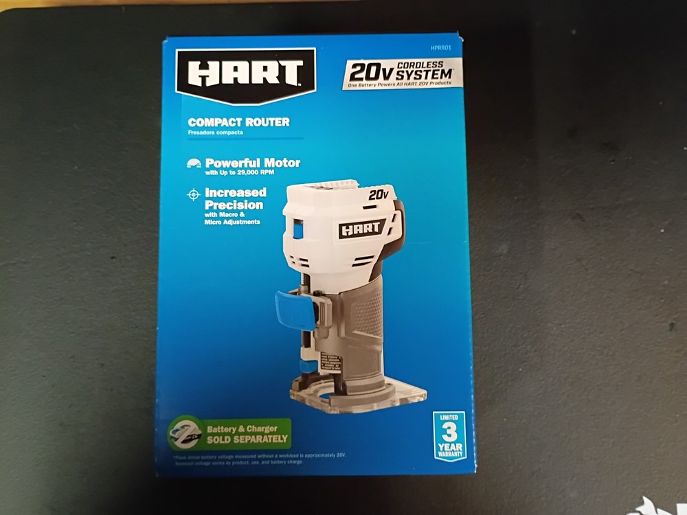 Hart Tools HPRR01 20v Cordless Trim Router - Bare Tool Only (MAC001020)