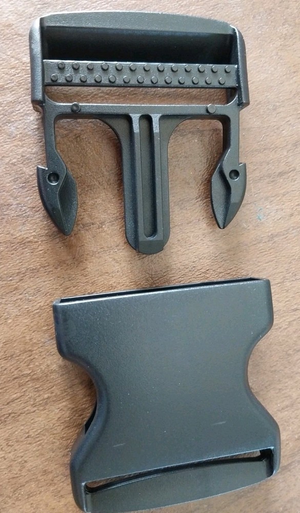 2" Black Plastic Side Release Buckle