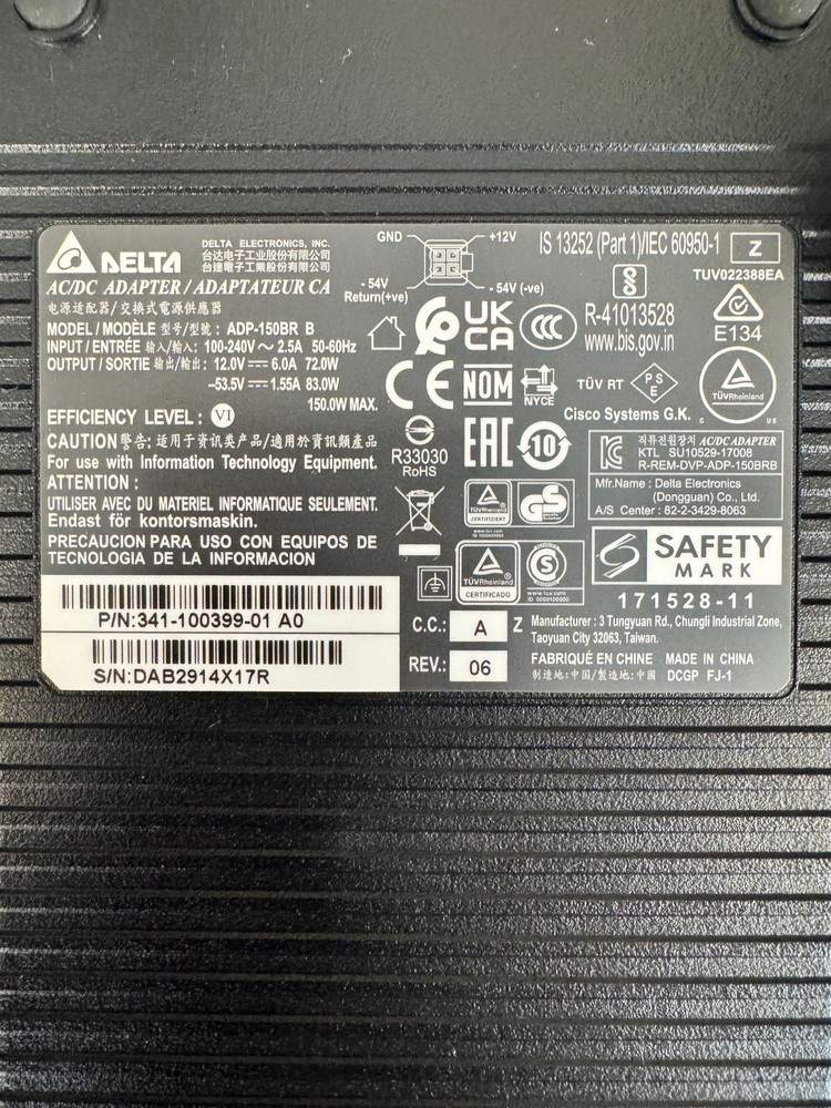 Cisco Firepower 1010 Network Security Firewall POWER SUPPLY