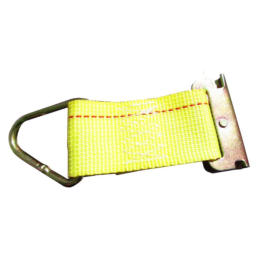 E-Track Tie-Down Kit 4 Galvanized 8' Horizontal E Track Rails 8 End Cap