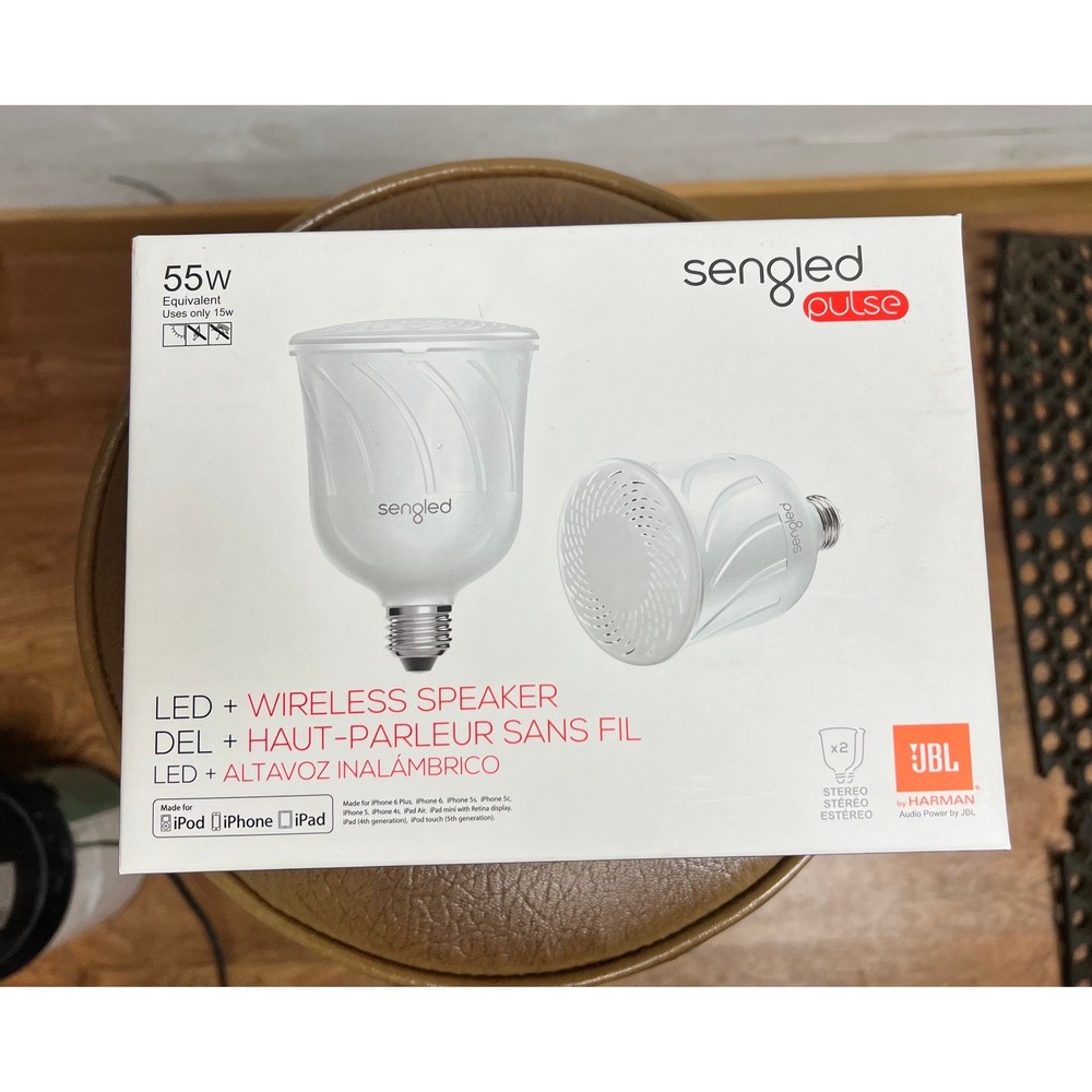 Sengled Pulse LED + Wireless Speaker, 55W Equivalent, Open Box