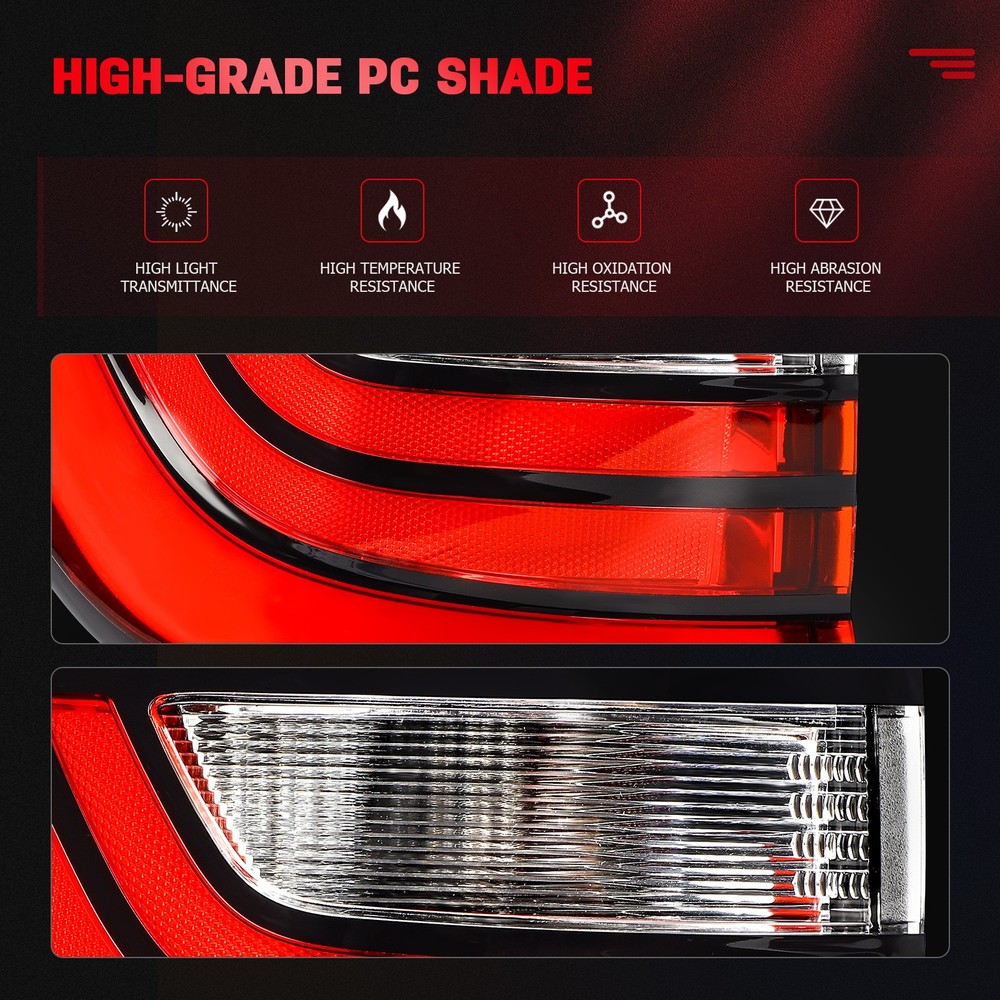 Left Driver Side Outer Full LED Tail Light Assembly For 2014-2025 Dodge Durango