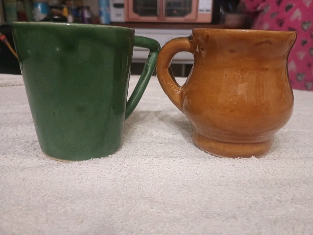Hand painted Pottery Coffee Cup