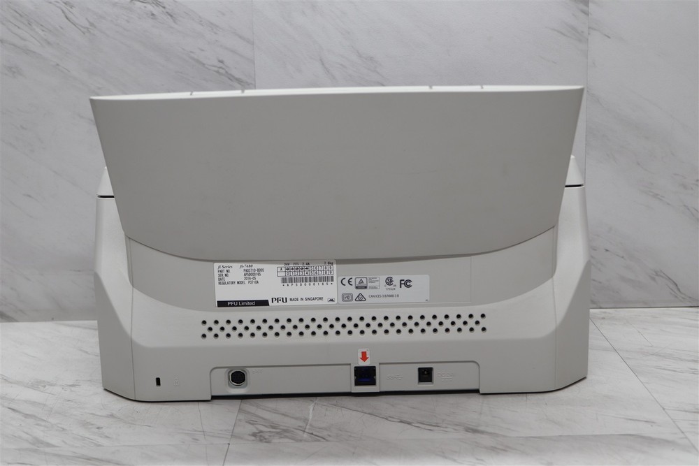 Fujitsu fi-7480 Document Scanner 600dpi Duplex ADF USB 3.0 Ethernet w/ Adapter
