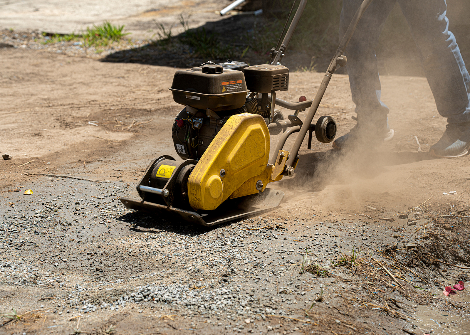 Stark USA 212cc Walk Behind 7hp Gas Vibratory Plate Compactor Rammer Soil Dirt