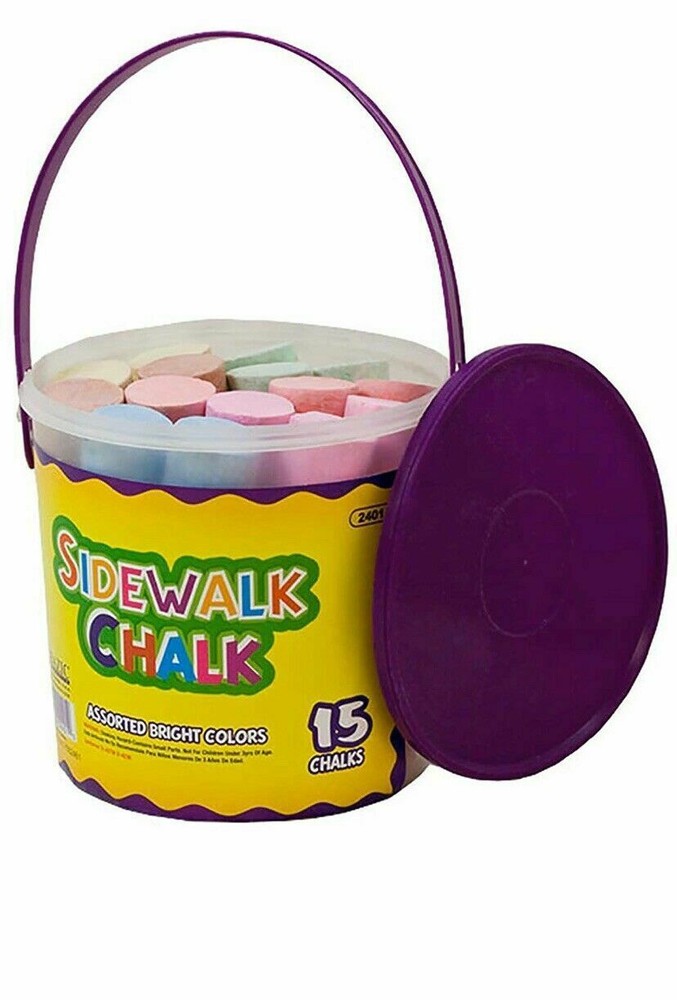 Bazic jumbo sidewalk chalk - 15 Pcs