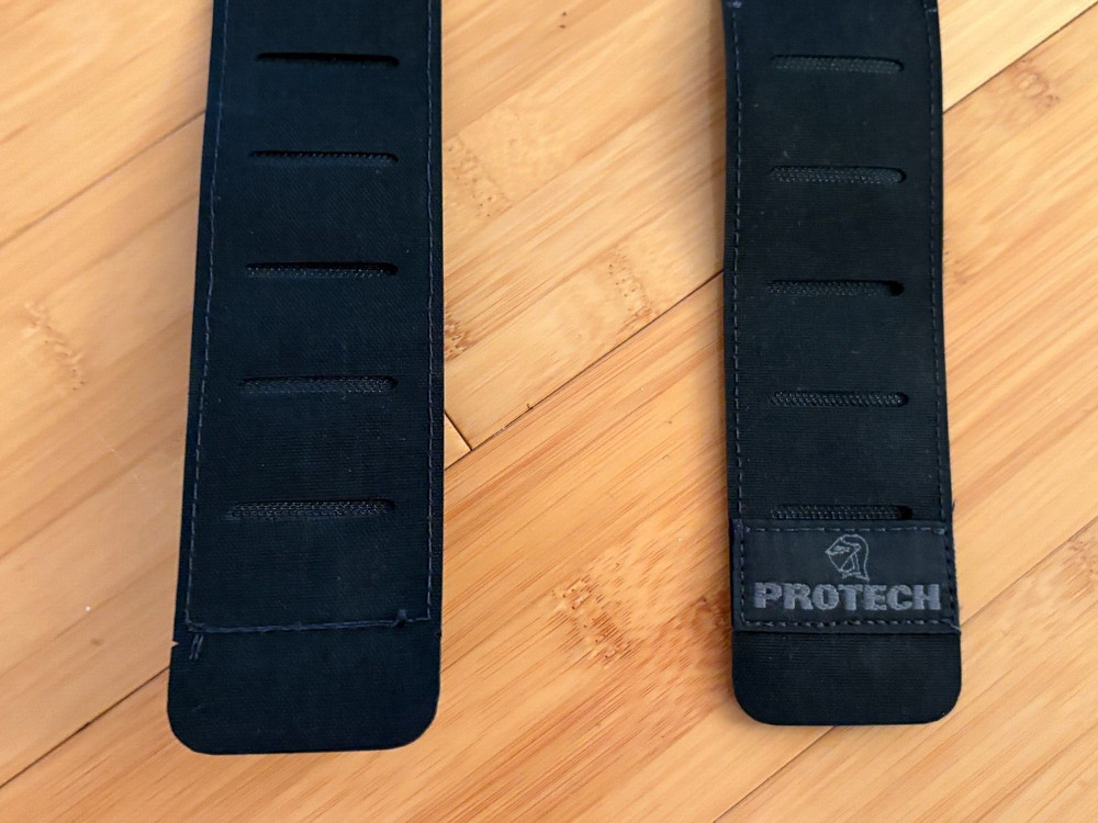 PROTECH Tactical Shoulder Strap Pair Black Laser Cut Molle Webbing 296X2 Inch
