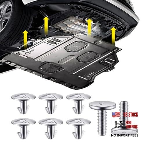 Engine Splash Shield Bolt Kit – Lower Skid Plate Screws for Under Engine 8PCS