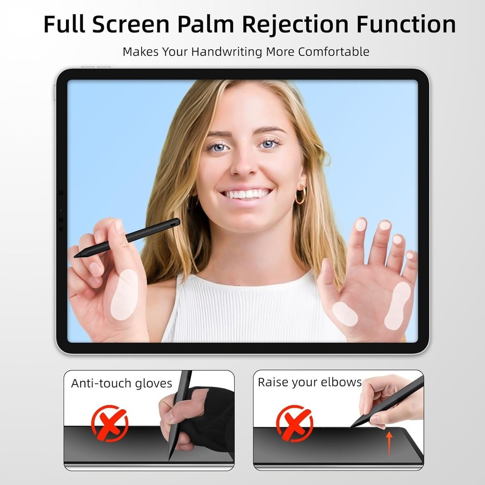 Precision iPad Stylus Pen - Fast Charging, Palm Rejection & Pressure Sensitivity