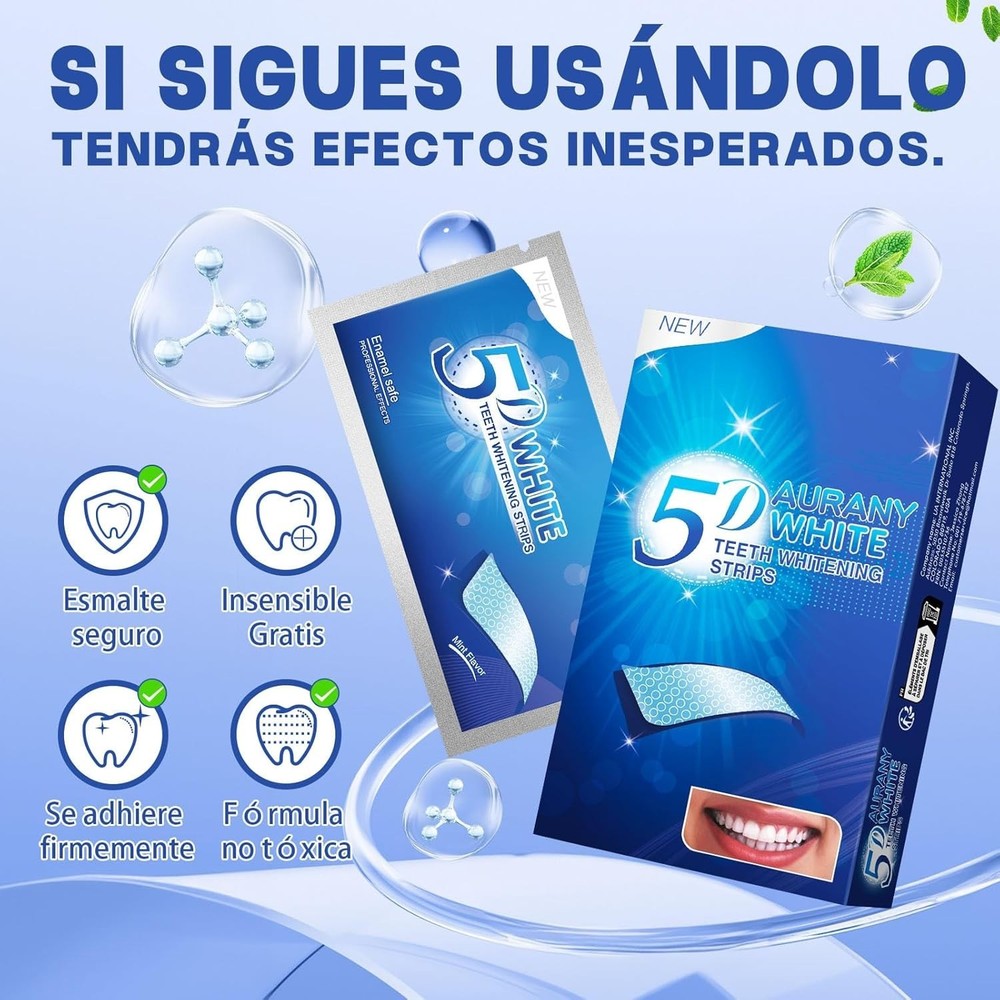 28PCS 5D Teeth Whitening Strips Tooth Rapid Bleaching White Strips Teeth White