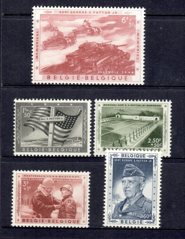 BELGIUM 1957 Patton set MNH
