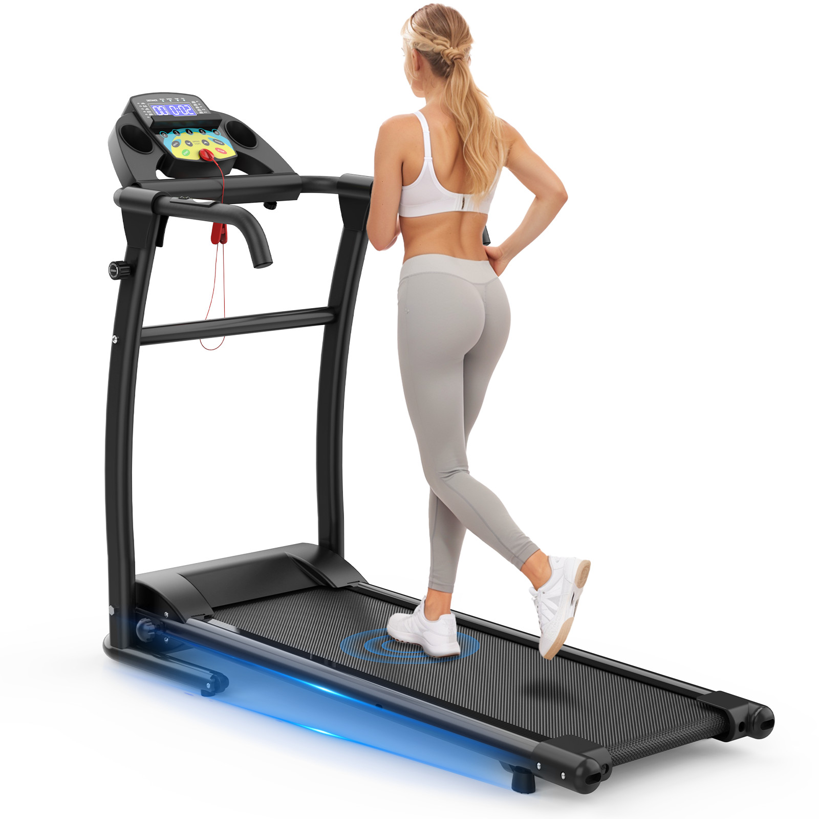 3.0HP Foldable Treadmill for Home Electric Quiet Folding Running Jogging Machine
