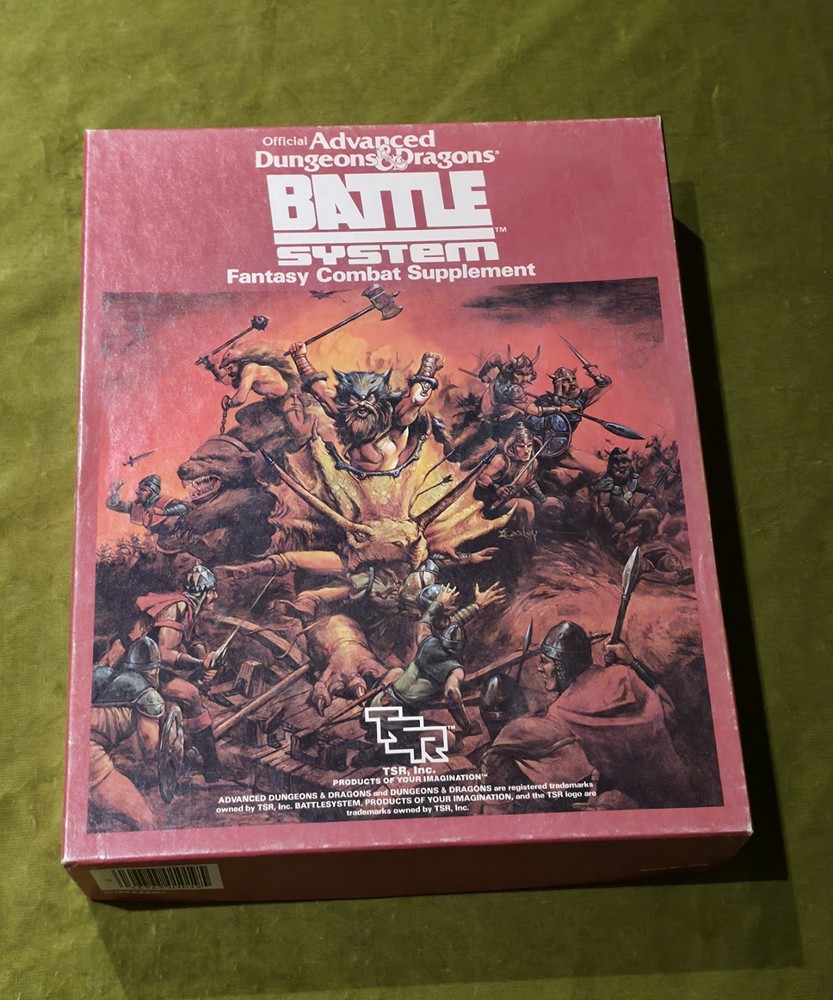 Advanced Dungeons & Dragons Battle System Supplement complete with figures