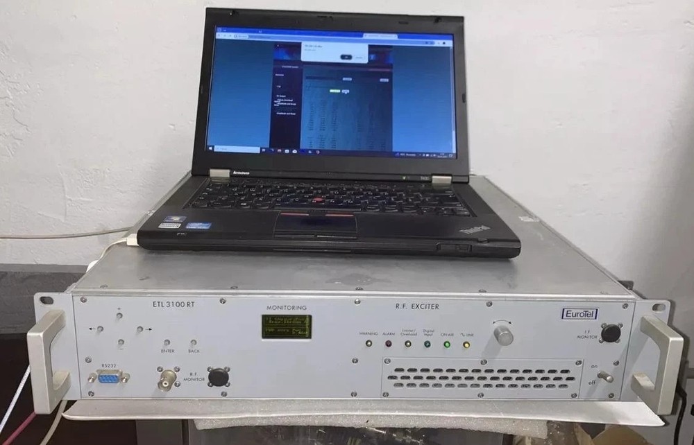 BROADCAST TV TRANSMITTER DVB-T /ATSC / ANALOG EUROTEL ETL 3100 1W Full Tested